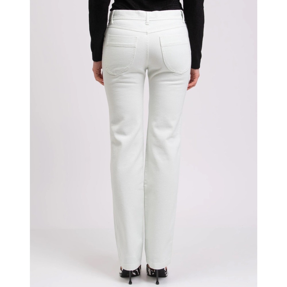Philosophy Di Lorenzo Serafini Womens 4 Light Mint Green Denim Jean Mid Rise Y2K - Picture 3 of 16